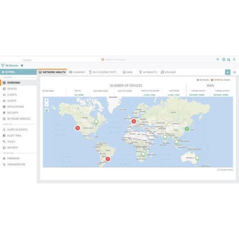 HPE Aruba Networking Supp util élec Central on Prem Switch Class-1 Foundation Abonnement 3 ans