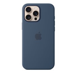 Apple Funda de silicona con MagSafe para el iPhone 16 Pro Max - Azul denim