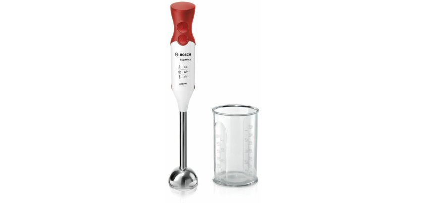 Bosch MSM64110 Frullatore a immersione ErgoMixx 450 W Bianco, Rosso