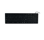 MCL ACK-729/N clavier Universel USB + PS/2 AZERTY Français Noir