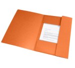 Chemise Oxford Top File + A4 avec élastique couverture carte orange
