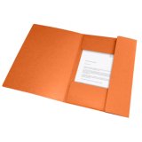 Chemise Oxford Top File + A4 avec élastique couverture carte orange
