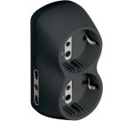 bticino S3614G power plug adapter Anthracite