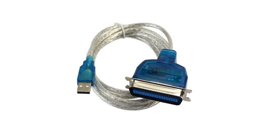 MCL Convertisseur USB vers port parallele câble parallèle Bleu 1,80 m