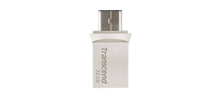 Transcend JetFlash 890 32GB lecteur USB flash 32 Go USB Type-A / USB Type-C 3.2 Gen 1 (3.1 Gen 1) Noir, Argent