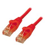 MCL Cable Ethernet RJ45 Cat6 3.0 m Red câble de réseau Rouge 3 m U/UTP (UTP)