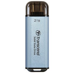 Transcend ESD300 Technologie Thunderbolt 2 To USB Type-A vers USB Type-C USB 3.2 Gen 2x2 Bleu