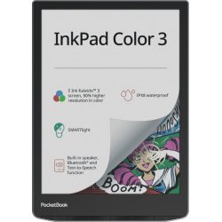 PocketBook InkPad Color 3 e-book reader Touchscreen 32 GB Wi-Fi Black, Grey