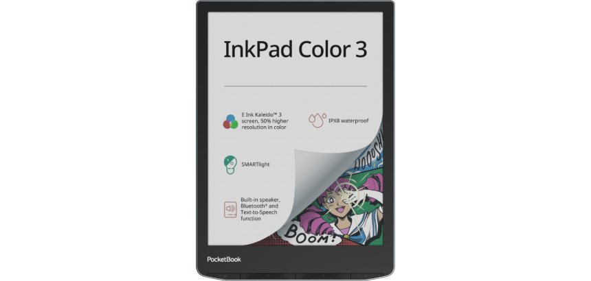 PocketBook InkPad Color 3 lettore e-book Touch screen 32 GB Wi-Fi Nero, Grigio