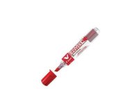 Marqueur pilot v-board master recycle effacable a sec et    rechargeable pointe biseautee large 6 mm coloris rouge