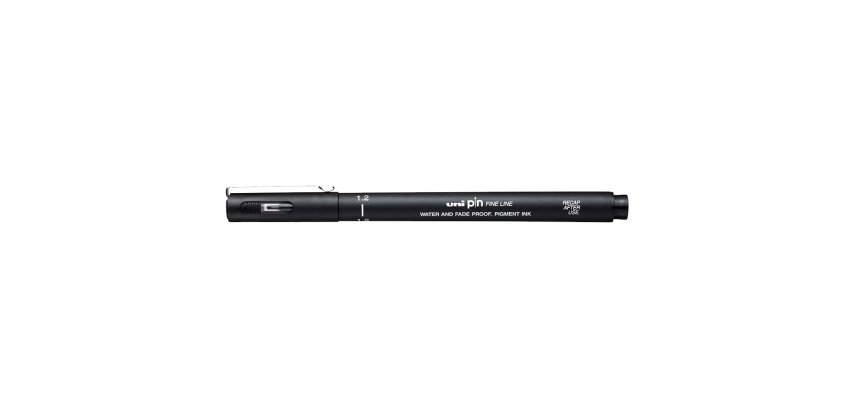 Uni-Ball Pin 1.2 penna tecnica Nero 1 pz