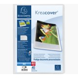 Protège-documents en polypropylène semi rigide Kreacover® Chromaline 80 vues - A4 - Incolore