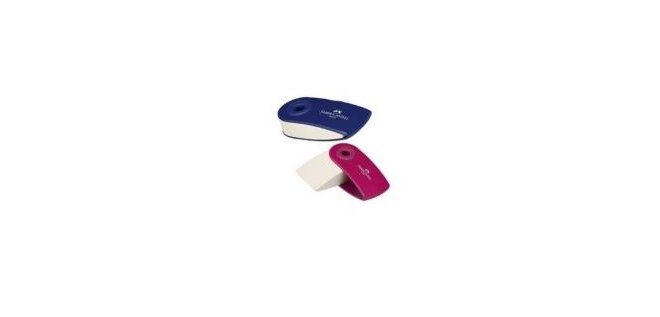 Faber-Castell 182411 eraser Blue, Red 2 pc(s)