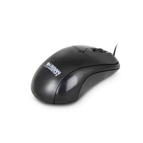 Urban Factory Big Crazy Mouse ratón Oficina Ambidextro USB tipo A Óptico 800 DPI