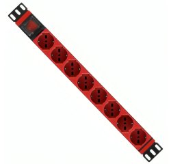 WP WPN-PDU-G01-08/R power distribution unit (PDU) 8 AC outlet(s) 1U Red
