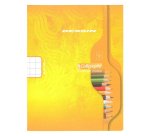 Cahier dessin conquerant piqure couverture carte       offset 17x22cm 16 pages 10x10 90g