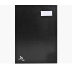 Parapheur direction dos a soufflets - 16 compartiments - Noir