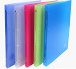 Classeur 4 anneaux 15 mm polypropylène Chromaline - A4 - Couleurs assorties