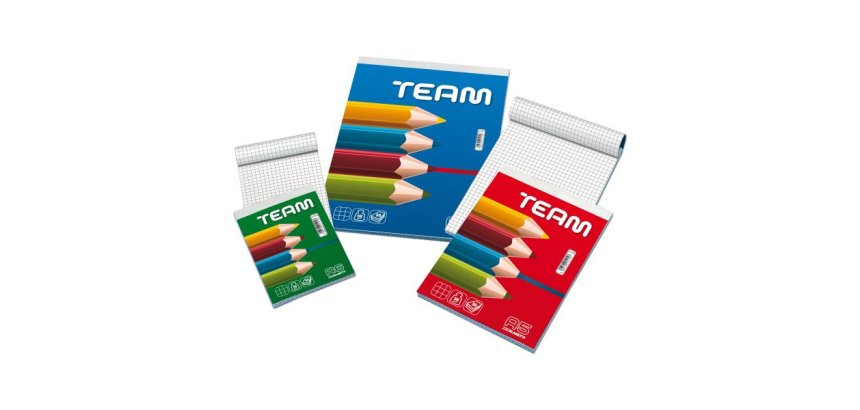 Blasetti Team writing notebook A4 50 sheets Multicolour