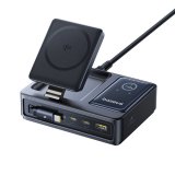 Baseus Nomos Universal Negro Corriente alterna Cargador inalámbrico Carga rápida Interior