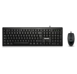 Hamlet KU200 keyboard Mouse included Home USB Italian Black