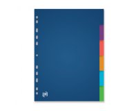 Intercalaires Neutres Oxford Color Life A4 6 Positions PP 3/10 Assorti