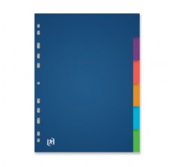 Intercalaires Neutres Oxford Color Life A4 6 Positions PP 3/10 Assorti