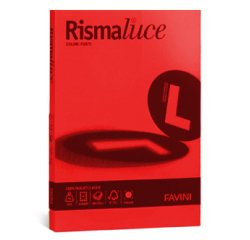 Carta Rismaluce - A4 - 200 gr - rosso scarlatto 61 - Favini - conf. 125 fogli