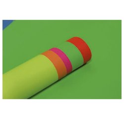 PAPIER AFFICHE FLUO, Rouleau de 10 feuilles 90g/m2 au format 60x80cm - Assortiment