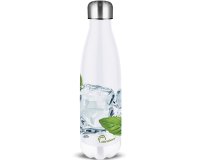 Bouteille isotherme 500ml \"citron\"  en acier inoxidable chaud 12h /froid 24h          incassable