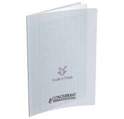 Cahier De Poesie Et Chant Conquerant Agrafe 210X297 96P 90Gseyes/Uni Polypro Incolore