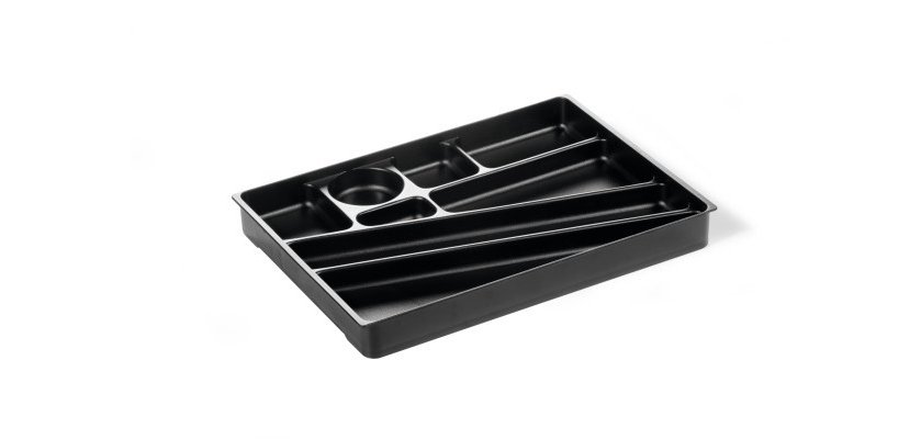 Vaschetta portaoggetti Idealbox per cassetti - 24 x 34 x 3,6 cm - nero - Durable