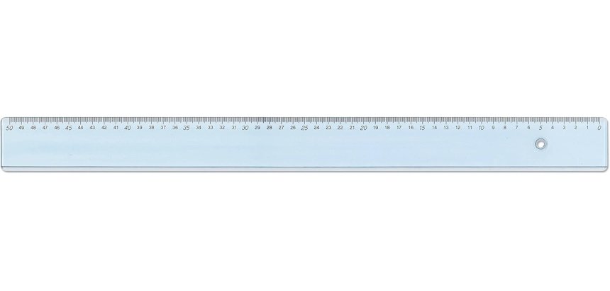 ARDA 28930MAN Desk ruler 500 mm Light Blue 1 pc(s)
