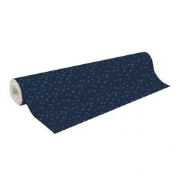 Papier cadeau Alliance, largeur 70 cm - Rouleau de 50 m, Etoile boudoir - Bleu