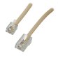 MCL Cordon plat RJ11 6P/4C - RJ45 5m Gris