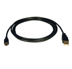 Tripp Lite U030-006 câble USB USB 2.0 1,83 m USB A Mini-USB B 0,48 Gbit/s Noir
