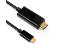 DLH DY-TU4662B câble vidéo et adaptateur 2 m USB Type-C HDMI Noir
