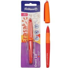 Roller pelikan erase 2.0 trait 0,7mm coloris rouge     blister