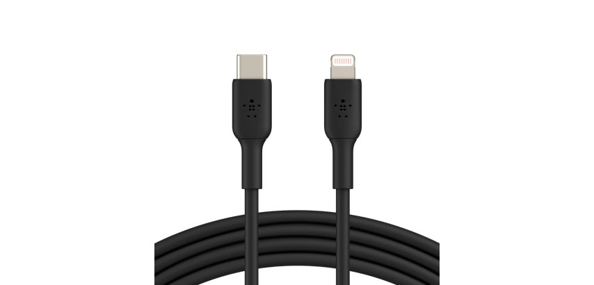 Belkin CAA003BT1MBK cable de conector Lightning 1 m Negro