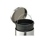 Perfetto 0445 bidone per la spazzatura 3 L Rotondo Acciaio inox