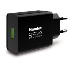 Hamlet XPWCU118QC mobile device charger Universal Black AC Fast charging Indoor