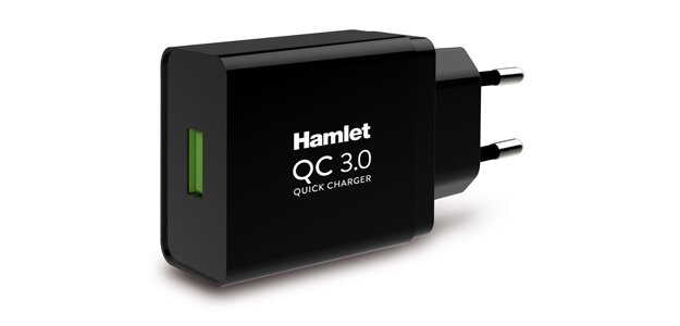 Hamlet XPWCU118QC mobile device charger Universal Black AC Fast charging Indoor