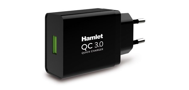 Hamlet XPWCU118QC mobile device charger Universal Black AC Fast charging Indoor