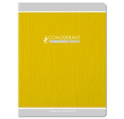 Cahier Conquerant Classique Agrafe 170X220 96P 90G Seyes Recycle Assorti