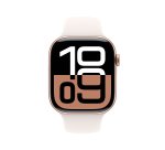 Apple Watch Series 10 OLED 46 mm Numérique 416 x 496 pixels Écran tactile Or rose Wifi GPS (satellite)