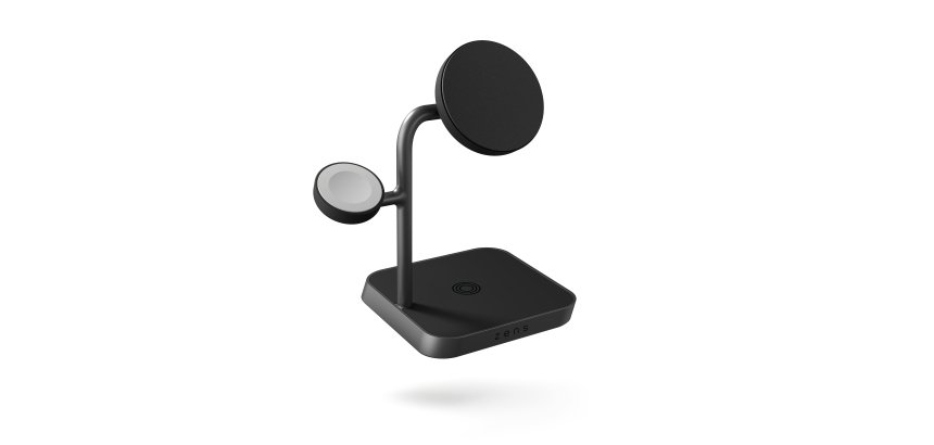 ZENS Office Charger Pro 3 Casques, Smartphone, Smartwatch Noir Secteur Recharge sans fil Charge rapide Intérieure