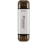 Transcend ESD310 512 GB USB Type-A to USB Type-C 3.2 Gen 2 (3.1 Gen 2) Silver