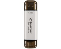 Transcend ESD310 512 GB Da USB tipo A a USB tipo C 3.2 Gen 2 (3.1 Gen 2) Argento
