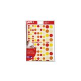 Gommette apli kids enlevable coloris camaïeux assortis 160x216mm pack 6900 unités