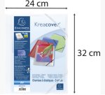 Chemise à élastiques 3 rabats polypropylène opaque Krea Cover - A4 - Blanc